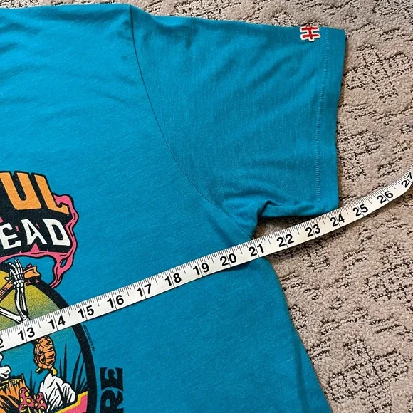 🐢 '23 Grateful Dead Band Jack Straw Terp Station Super Soft Riverbed Turquoise T - Picture 12 of 14